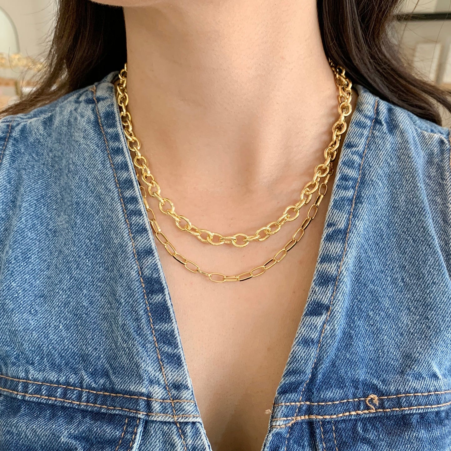 Collar doble Cadena