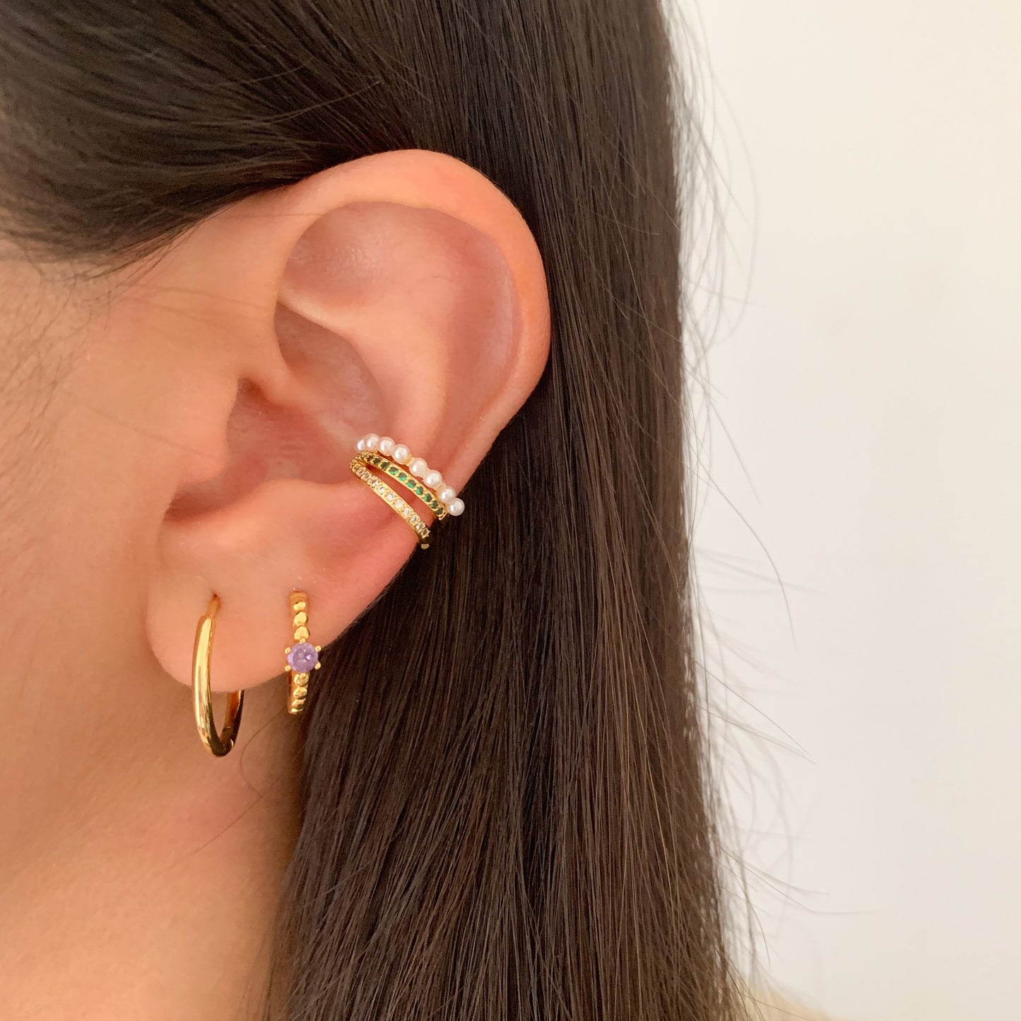 Ear cuff Sonia verde