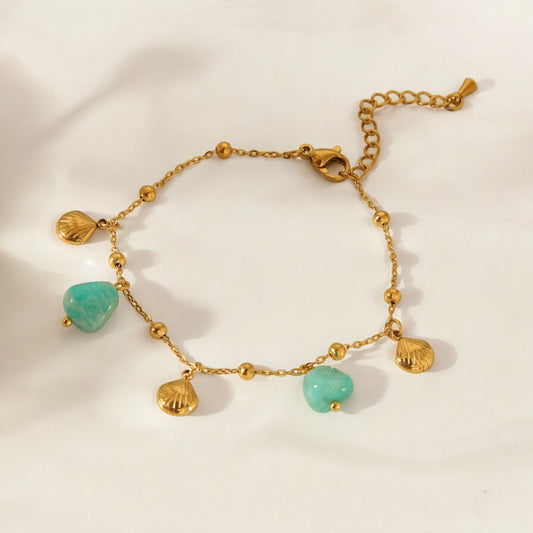 Pulsera conchitas de mar