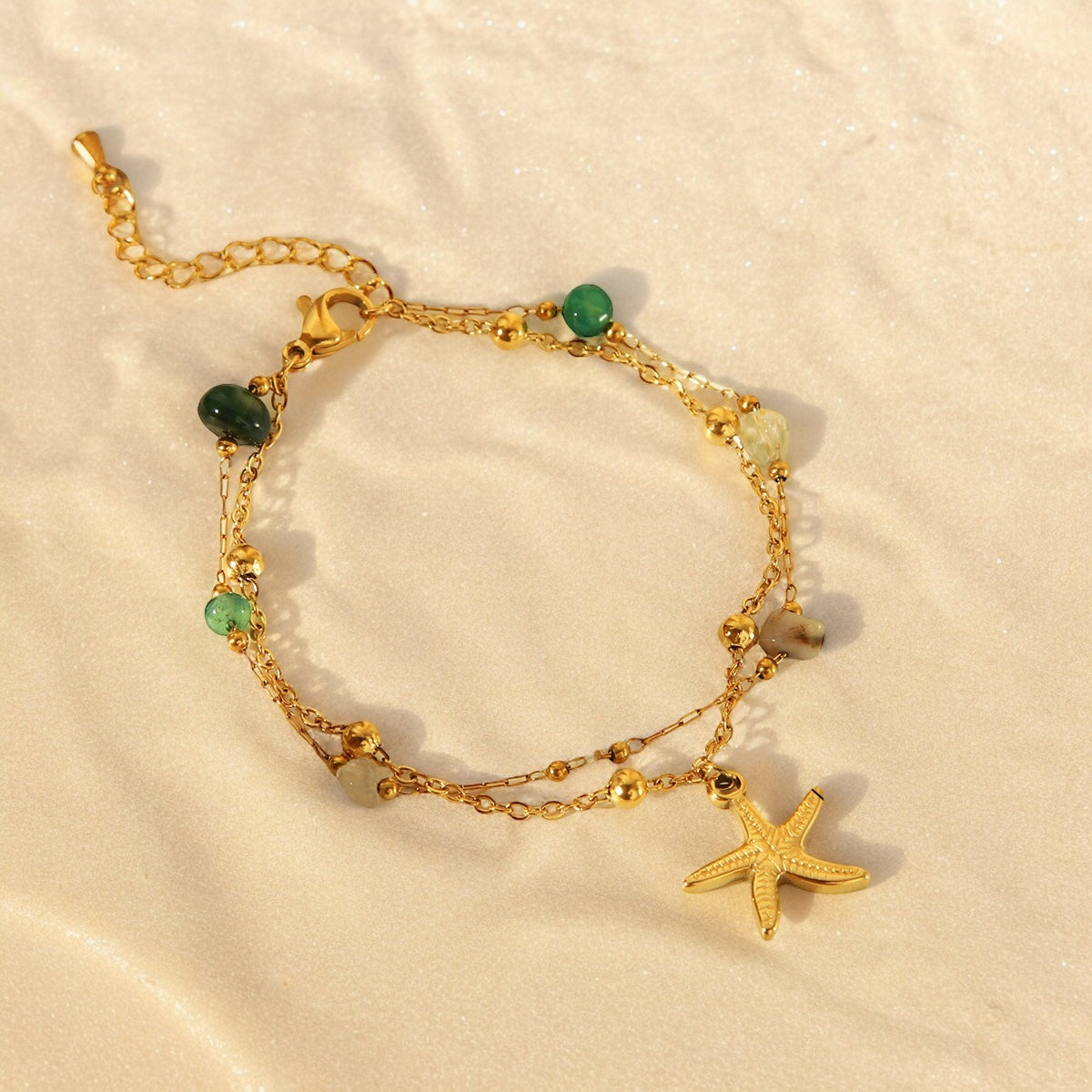 Pulsera doble estrella de mar