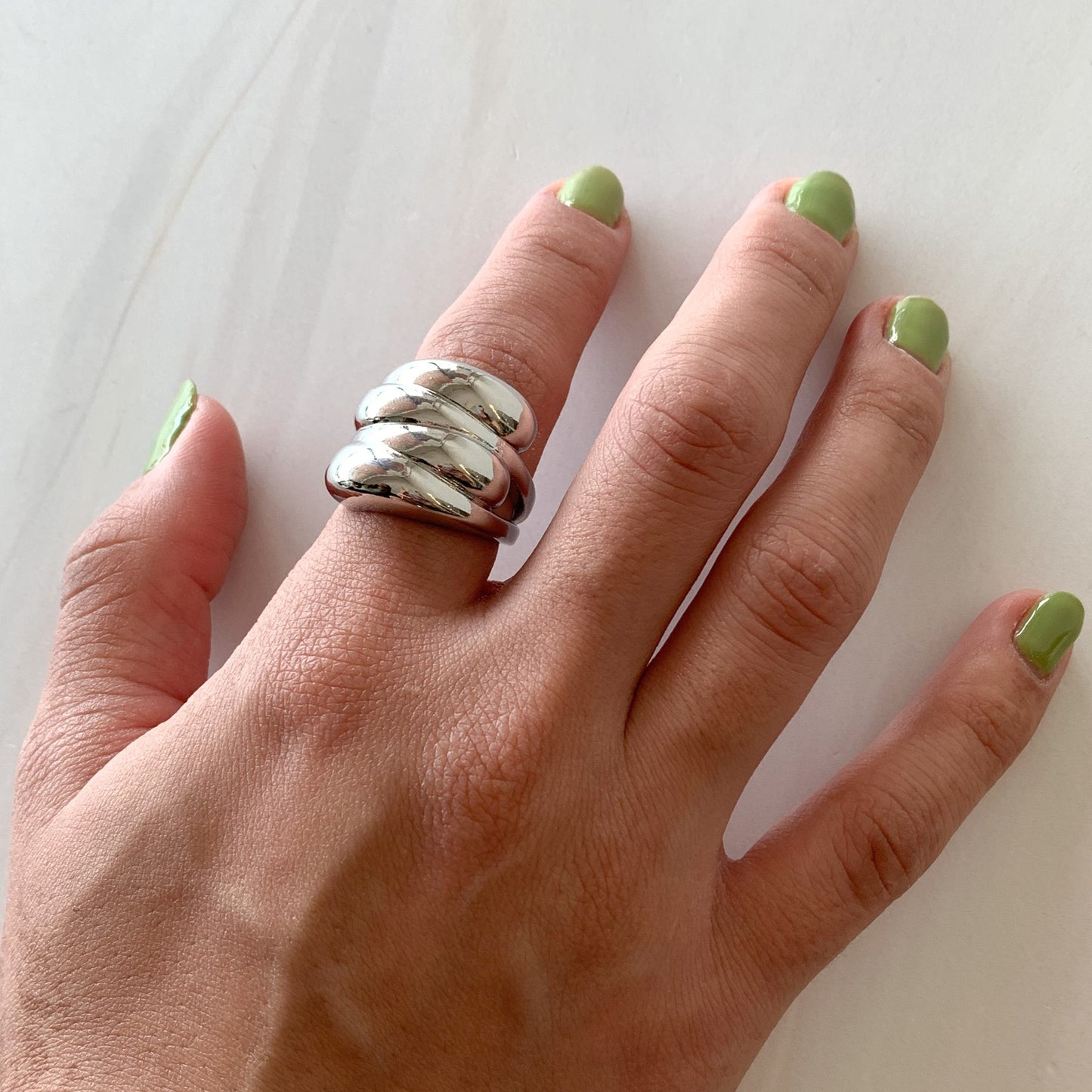 Anillo chunky 4 lineas