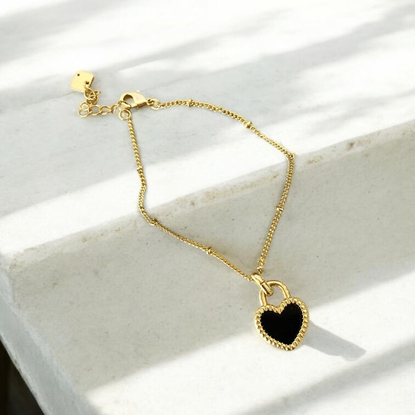 Pulsera corazon doble cara