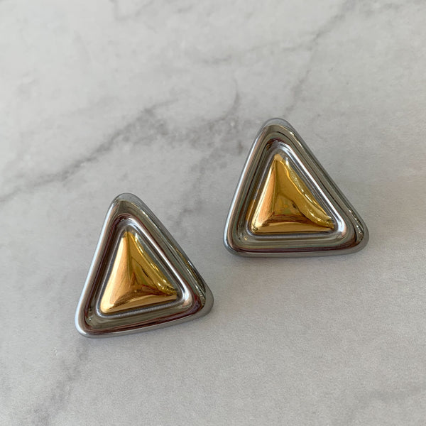 Aretes triangulo bicolor