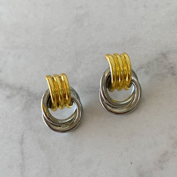 Aretes bicolor circulos