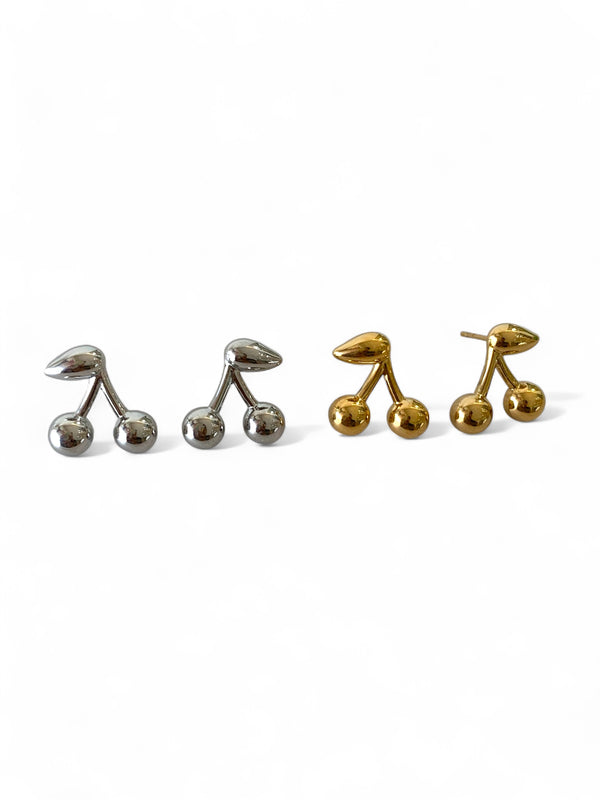 Aretes de cerezas
