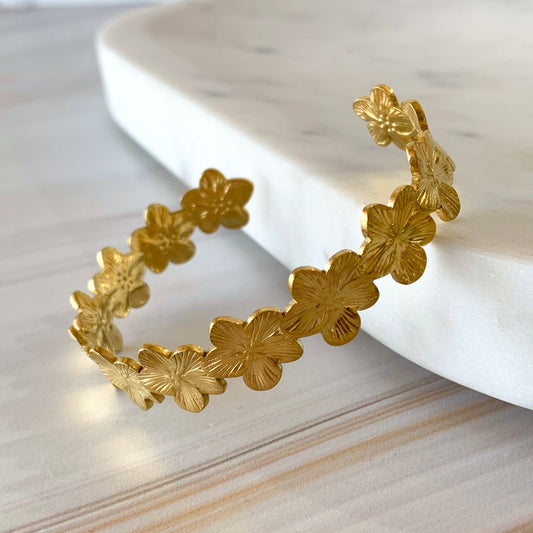 Brazalete flores skinny