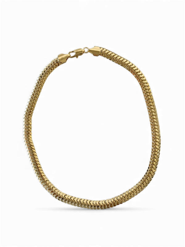 Gargantilla tejido serpiente 1cm