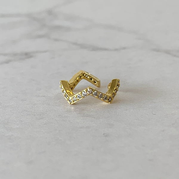 Ear cuff zig zag