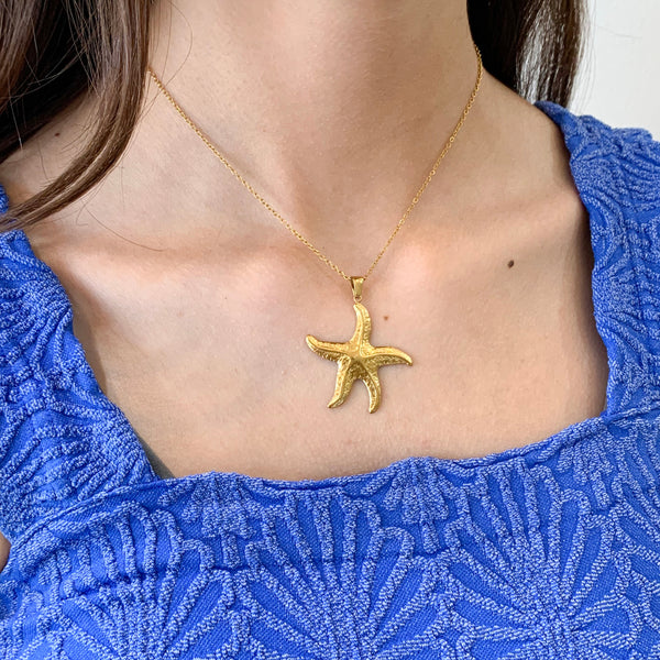 Collar Estrella de mar dorada