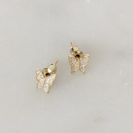 Aretes mariposa mini