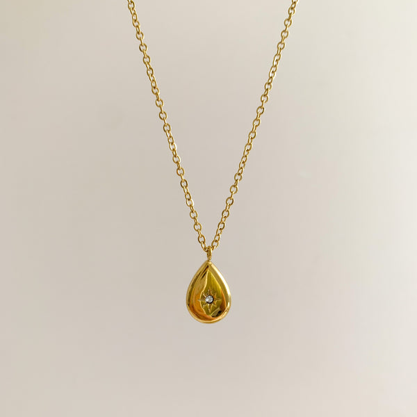 Collar Gota con Brillo