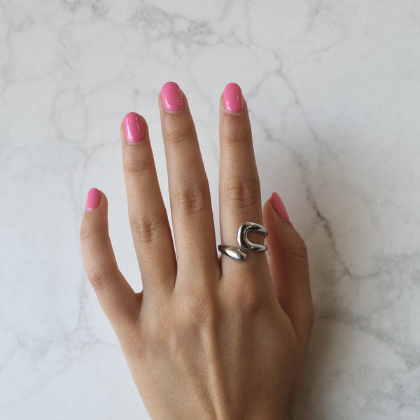Anillo Rectángulo irregular acero