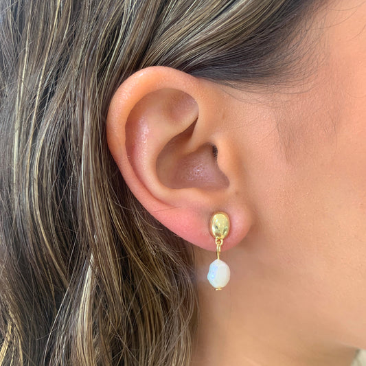 Aretes mini con perlita
