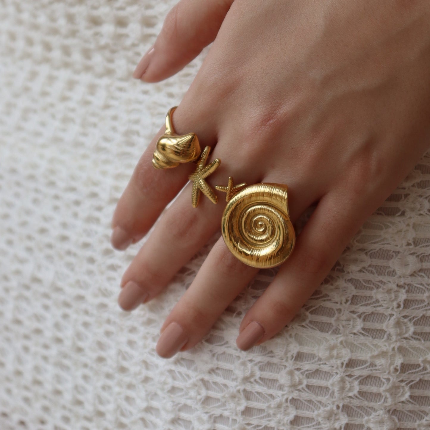 Anillo caracol maxi