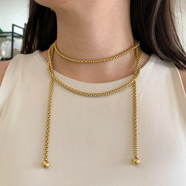 Collar maxi largo, multiples maneras
