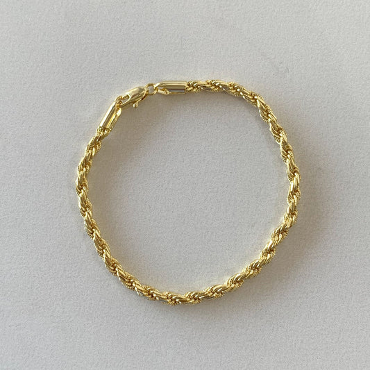 Pulsera espiral 5mm dorada